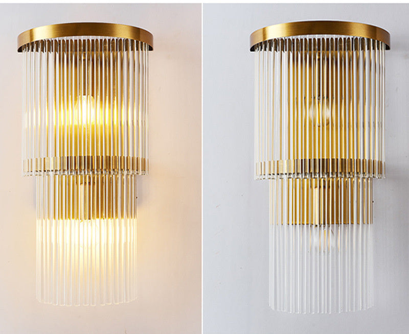 Nordic Glass Bedside Lamp – Modern Corridor & Aisle Wall Light | LED