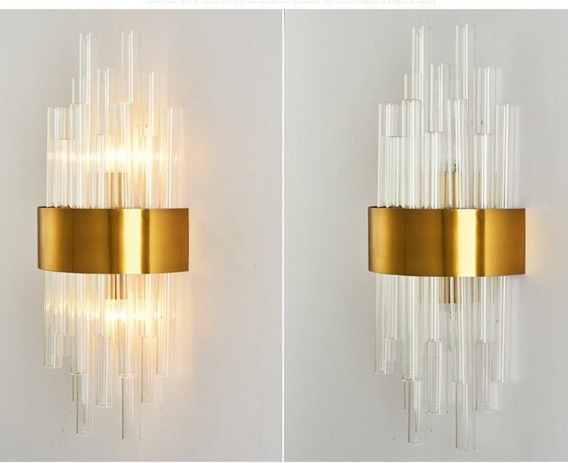 Nordic Glass Bedside Lamp – Modern Corridor & Aisle Wall Light | LED