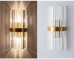 Nordic Glass Bedside Lamp – Modern Corridor & Aisle Wall Light | LED
