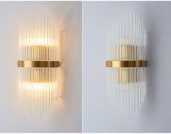Nordic Glass Bedside Lamp – Modern Corridor & Aisle Wall Light | LED