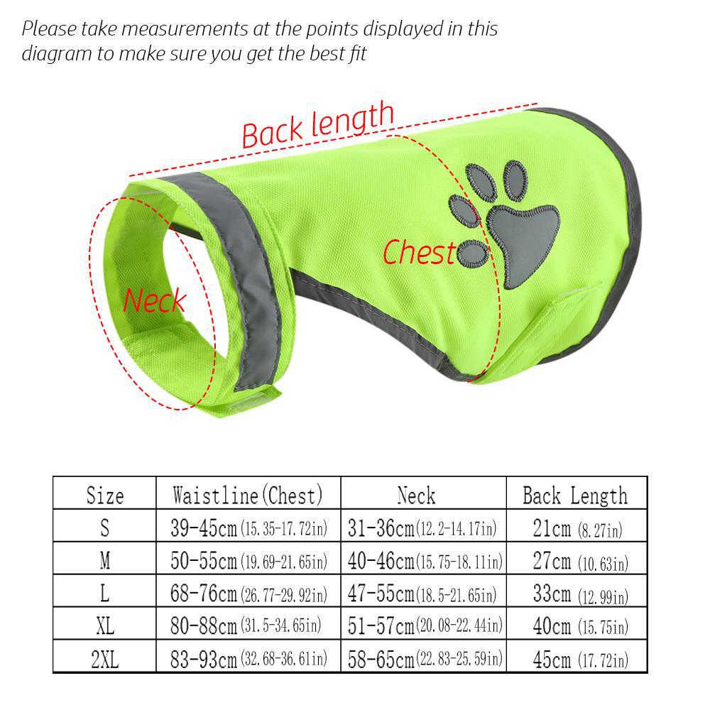 Dog Pet Reflective Safety Vest High Visibility