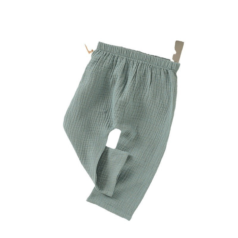Baby Pants Amazon Same Style Children&#039;s Mosquito-proof Pants Organic Cotton Baby Casual Pants Children&#039;s Summer Baby Trousers