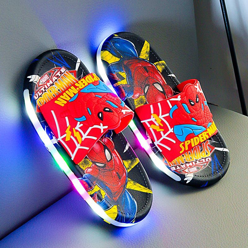 Summer Hot Children&#039;s Luminous Slippers Non-slip Wear-resistant Cartoon Cool Cute Indoor And Outdoor Wear-wearing Baby Flip-flops For Women