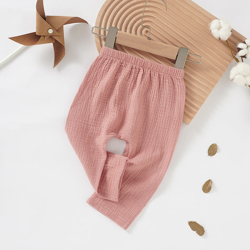 Baby Pants Amazon Same Style Children&#039;s Mosquito-proof Pants Organic Cotton Baby Casual Pants Children&#039;s Summer Baby Trousers