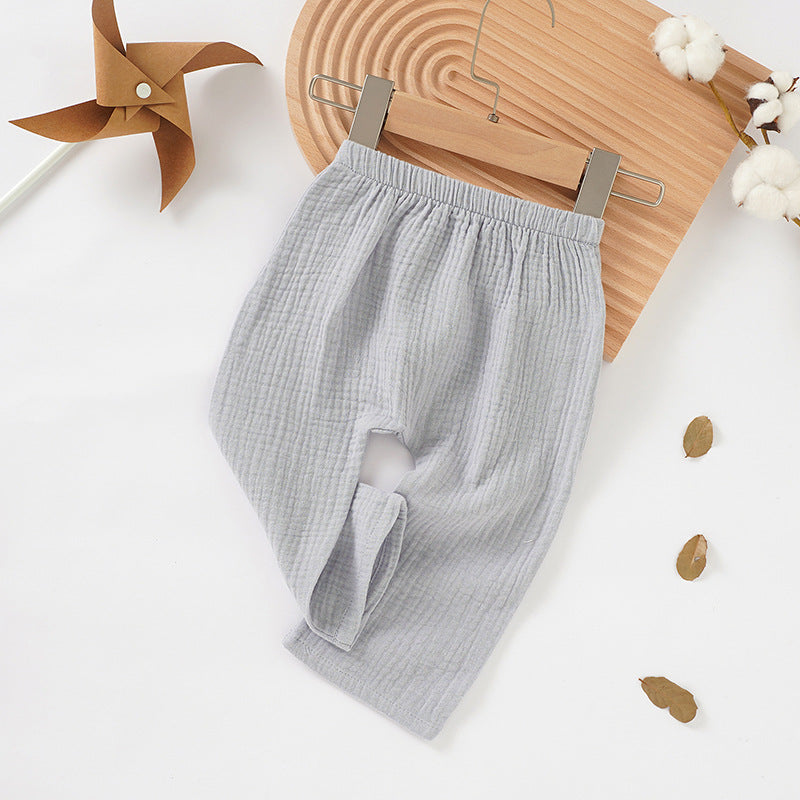 Baby Pants Amazon Same Style Children&#039;s Mosquito-proof Pants Organic Cotton Baby Casual Pants Children&#039;s Summer Baby Trousers