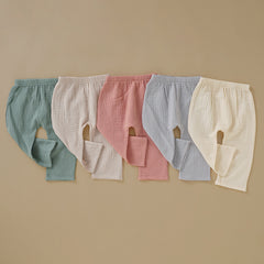 Baby Pants Amazon Same Style Children&#039;s Mosquito-proof Pants Organic Cotton Baby Casual Pants Children&#039;s Summer Baby Trousers