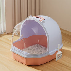 Cat Litter Box Extra Large Fully Semi-enclosed Flip-top Cat Toilet Deodorant Anti-splash Cat Litter Box Cat Supplies