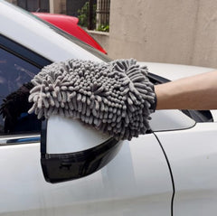 Thickened Double-sided Waterproof Chenille Car Wash Gloves Microfiber Absorbent Car Wash Gloves Car Cleaning Tools