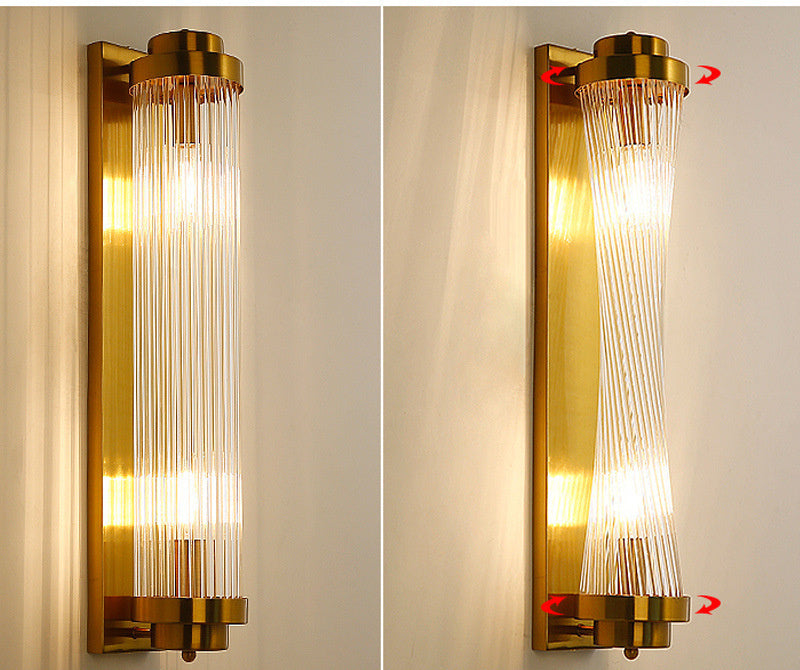 Nordic Glass Bedside Lamp – Modern Corridor & Aisle Wall Light | LED